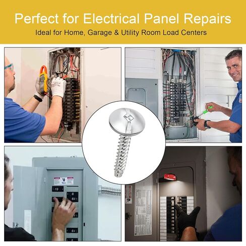 استبدال مسامير غطاء اللوحة الكهربائية لشركة Eaton Corporation LCCSCS، براغي غطاء كهربائي للكسر، فولاذ متين متوافق مع حاويات Eaton واللوحات الكهربائية - 12 حزمة in Kuwait