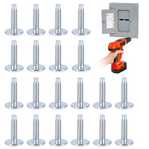 براغي غطاء مركز التحميل 20 حزمة - برغي لوحة مركز التحميل من أجل QO والخط المنزلي، ومراكز تحميل موراي، ومسامير لوحة كهربائية من الزنك، متوافقة مع Square D S106 وSiemens ECTS2 in Kuwait