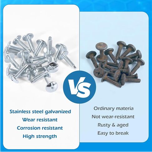 براغي غطاء مركز التحميل 20 حزمة - برغي لوحة مركز التحميل من أجل QO والخط المنزلي، ومراكز تحميل موراي، ومسامير لوحة كهربائية من الزنك، متوافقة مع Square D S106 وSiemens ECTS2 in Kuwait