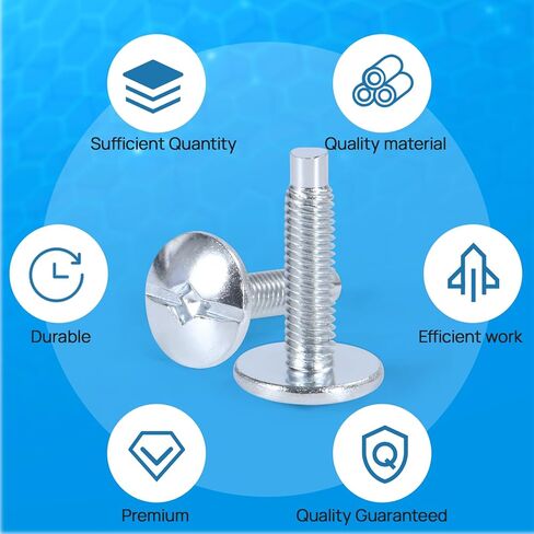 براغي غطاء مركز التحميل 20 حزمة - برغي لوحة مركز التحميل من أجل QO والخط المنزلي، ومراكز تحميل موراي، ومسامير لوحة كهربائية من الزنك، متوافقة مع Square D S106 وSiemens ECTS2 in Kuwait