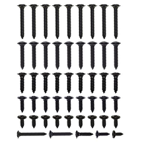 50 Pcs GM Interior,Exterior,Molding,Bezel,Trim, Door Panel,Headliner,Dash,Phillips Screws,Hardware Screws Black#8 M4.2-1.41,FITS: Chevrolet, Buick, Oldsmobile, Pontiac, Cadillac, GMC Trucks in Saudi Arabia