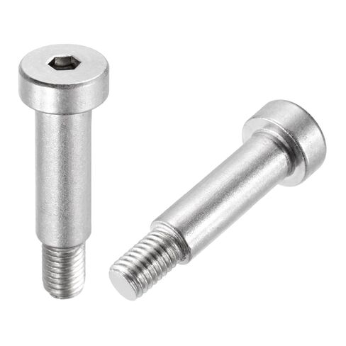 MECCANIXITY 2 Pcs 304 Stainless Steel Shoulder Bolt 12mm Shoulder Dia 16mm Shoulder Length M10x1.5 Thread Hex Socket Shoulder Bolts for Hydraulic Injection Molding Machinery Industries in Saudi Arabia