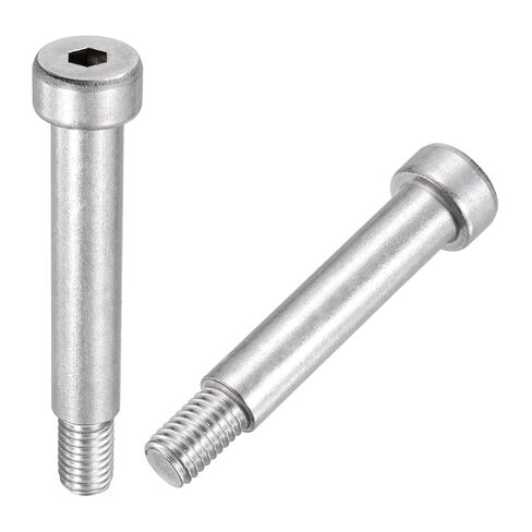 MECCANIXITY 2 Pcs 304 Stainless Steel Shoulder Bolt 12mm Shoulder Dia 16mm Shoulder Length M10x1.5 Thread Hex Socket Shoulder Bolts for Hydraulic Injection Molding Machinery Industries in Saudi Arabia