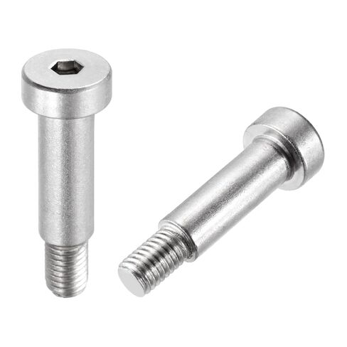 MECCANIXITY 2 Pcs 304 Stainless Steel Shoulder Bolt 12mm Shoulder Dia 16mm Shoulder Length M10x1.5 Thread Hex Socket Shoulder Bolts for Hydraulic Injection Molding Machinery Industries in Saudi Arabia
