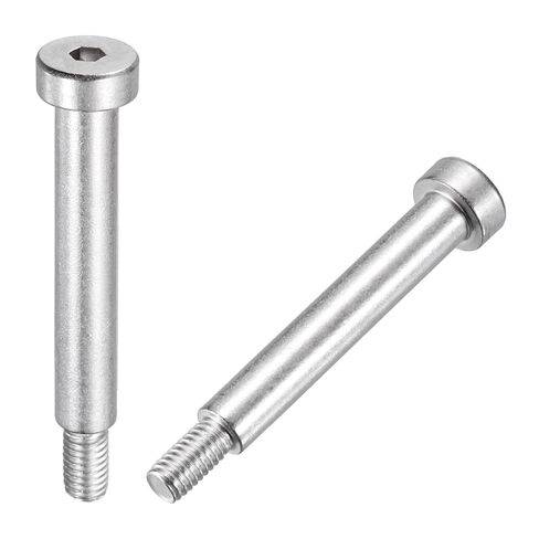 MECCANIXITY 2 Pcs 304 Stainless Steel Shoulder Bolt 12mm Shoulder Dia 16mm Shoulder Length M10x1.5 Thread Hex Socket Shoulder Bolts for Hydraulic Injection Molding Machinery Industries in Saudi Arabia