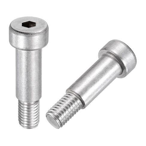 MECCANIXITY 2 Pcs 304 Stainless Steel Shoulder Bolt 12mm Shoulder Dia 16mm Shoulder Length M10x1.5 Thread Hex Socket Shoulder Bolts for Hydraulic Injection Molding Machinery Industries in Saudi Arabia