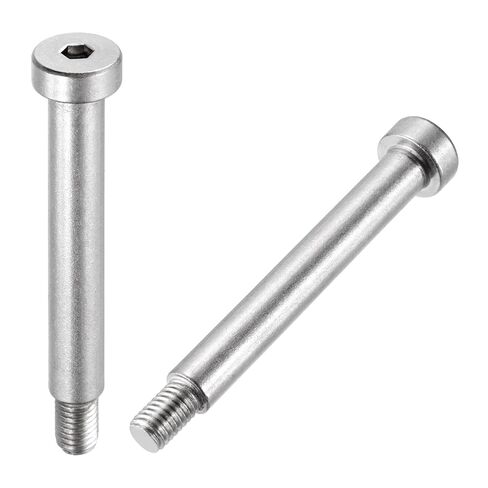 MECCANIXITY 2 Pcs 304 Stainless Steel Shoulder Bolt 12mm Shoulder Dia 16mm Shoulder Length M10x1.5 Thread Hex Socket Shoulder Bolts for Hydraulic Injection Molding Machinery Industries in Saudi Arabia