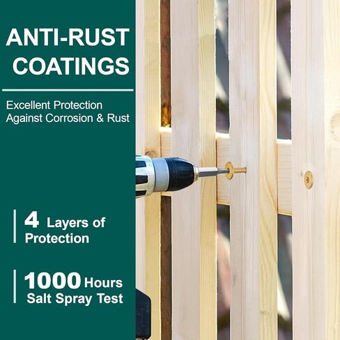 #14 × 3 بوصة مسامير خشبية هيكلية 54 قطعة من مسامير خشبية للتزيين على شكل نجمة، مسامير خشبية مقاومة للصدأ للأخشاب/السجل/المناظر الطبيعية (أصفر) in Kuwait