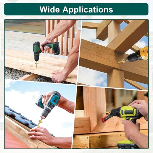 #14 × 3 بوصة مسامير خشبية هيكلية 54 قطعة من مسامير خشبية للتزيين على شكل نجمة، مسامير خشبية مقاومة للصدأ للأخشاب/السجل/المناظر الطبيعية (أصفر) in Kuwait