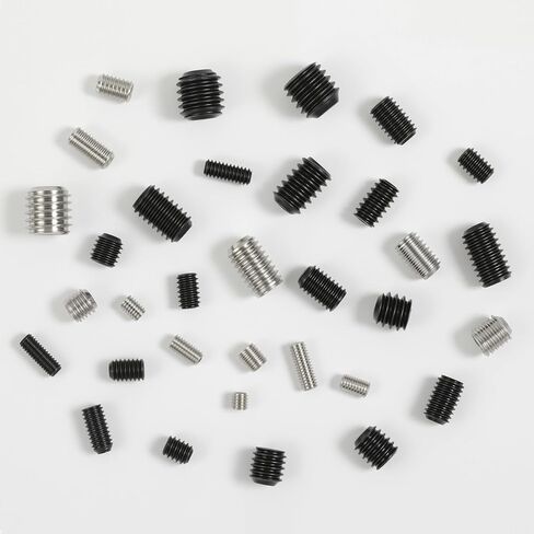 Set Screw Assortment Kit 510PCS, 13 Sizes Metric Set Screws M3 M4 M5 M6 M8 Socket Screw Kit 304 Stainless Steel for Bathroom Fixtures Door Handles in Kuwait