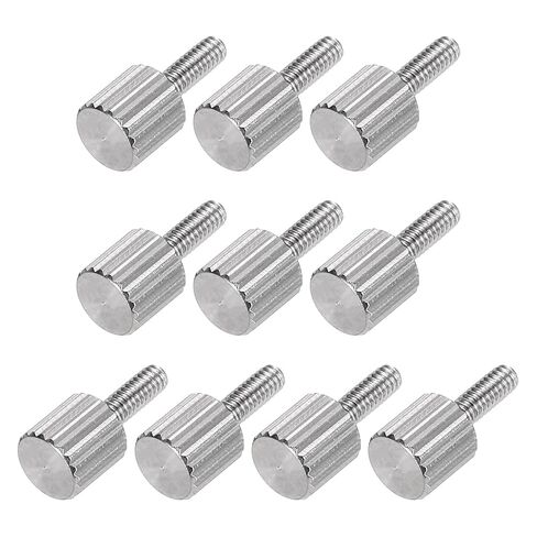 MECCANIXITY 10 قطع M4 × 10 مم مسامير إبهام مخرشة، 304 رأس مسطح من الفولاذ المقاوم للصدأ مخرش بالكامل مسامير إبهامية مثبتة للمنزل، الإلكترونية، الآلة in Saudi Arabia