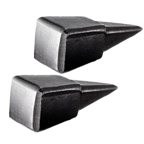 2 Pcs Sharpener Peening Anvil, Drop-forged Steel Scythe Anvil Pointed Striking, Forged Steel, Glossy Surface, Sharp Edge, Short Design, for Peening & Sharpening Scythe Blades in Kuwait