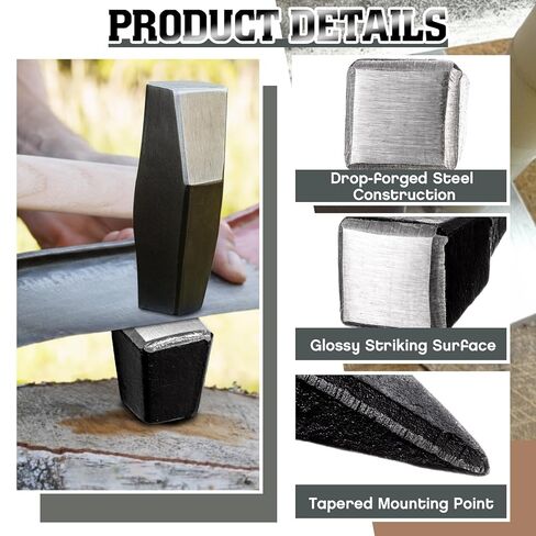 2 Pcs Sharpener Peening Anvil, Drop-forged Steel Scythe Anvil Pointed Striking, Forged Steel, Glossy Surface, Sharp Edge, Short Design, for Peening & Sharpening Scythe Blades in Kuwait