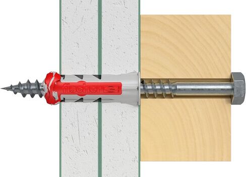 Fischer 537639 Dowel DUOPOWER, Grey/Red, 5 X 25 mm, Pack of 100 in Saudi Arabia