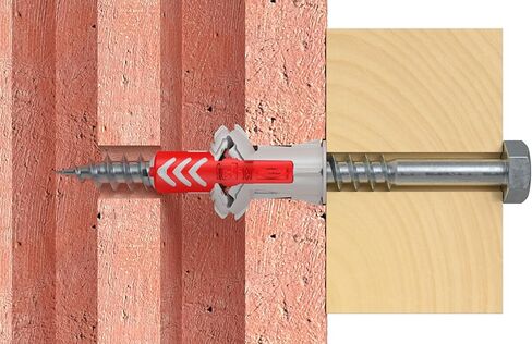 Fischer 537639 Dowel DUOPOWER, Grey/Red, 5 X 25 mm, Pack of 100 in Saudi Arabia