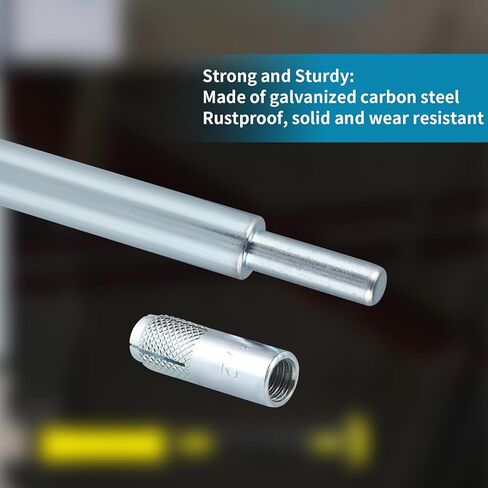 25 Pcs Drop in Anchors with 1 Pcs Hand Setting Tool, 1/2"-13 Female Thread Expansion Anchors for Concrete in Kuwait