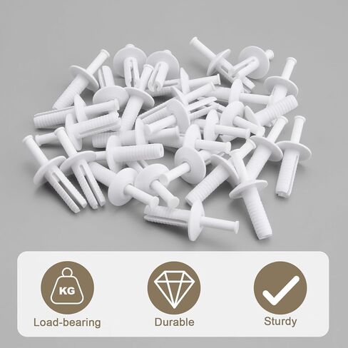 30 Pack 014973169992 Nylon Nail Drive Anchors, 1/4 x 1 in Saudi Arabia