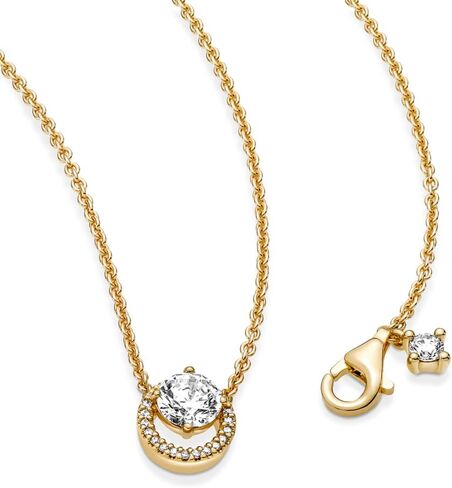 PANDORA Sterling silver collier with clear cubic zirconia, with Gift Box, 45 cm in Kuwait