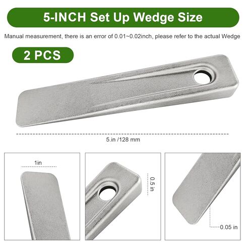 WG-5 Welding Wedge for Pipe Fitting, 5 inch Steel Wedge for Welding Leveling, Pipe Wedge Welding Set for Planers, Shapers, Milling Machines, and Other Applications, Metal Wedge Wedging Tool 2 PCS in Saudi Arabia
