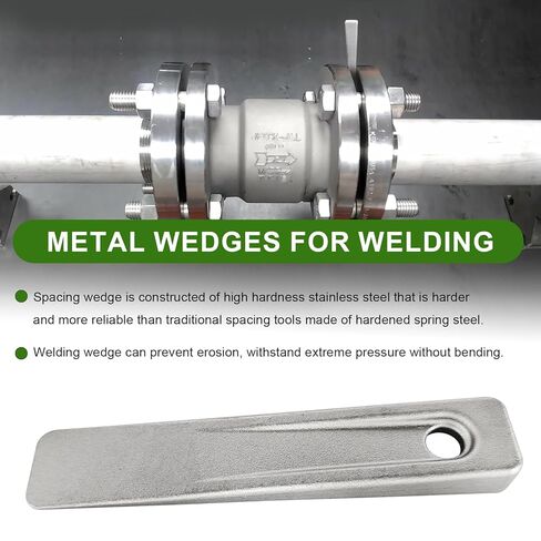 WG-5 Welding Wedge for Pipe Fitting, 5 inch Steel Wedge for Welding Leveling, Pipe Wedge Welding Set for Planers, Shapers, Milling Machines, and Other Applications, Metal Wedge Wedging Tool 2 PCS in Saudi Arabia