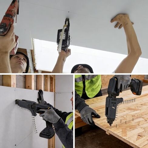 #6x1-5/8 براغي جدارية مجمعة، 1000 قطعة براغي خشبية مع محرك توركس، براغي جدارية سوداء مع نقطة حادة وخيط خشن، تتضمن لقمة نجمة 150 مم مجانًا in Kuwait