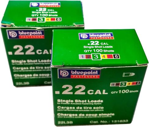 0.22 Caliber Purple Single Shot Powder Loads, High Velocity Strong Power Fasteners Power Loads (100-Count) (Level 6) in Saudi Arabia