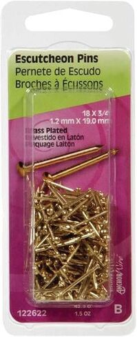 Hillman 5165063 0.75 in. x 18 Bras Plated Escutcheon Pin in Saudi Arabia