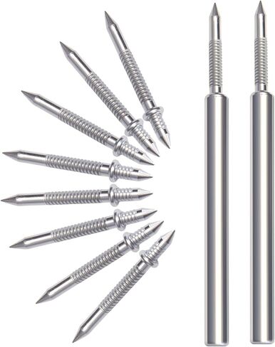 Upgraded Double Headed Skirting Seamless Nails, Double Sided Invisible Nails, No Mark with 2 Tools, for Furniture, MDF or Solid Wood Baseboards & Trim Casing Work - 1" x 0.39", 150PCS in Saudi Arabia