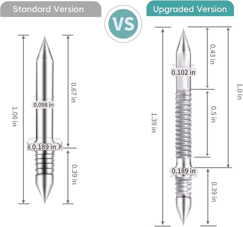 Upgraded Double Headed Skirting Seamless Nails, Double Sided Invisible Nails, No Mark with 2 Tools, for Furniture, MDF or Solid Wood Baseboards & Trim Casing Work - 1" x 0.39", 150PCS in Saudi Arabia
