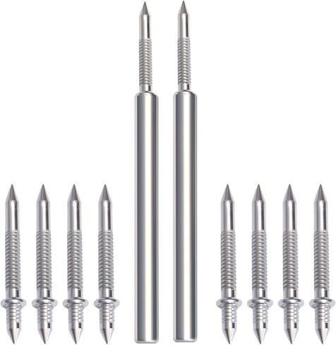 Upgraded Double Headed Skirting Seamless Nails, Double Sided Invisible Nail, No Mark nails with 2 Tools, for Furniture, MDF and Solid Wood Baseboards & Trim Casing Work - 1" x 0.39", 200PCS in Saudi Arabia