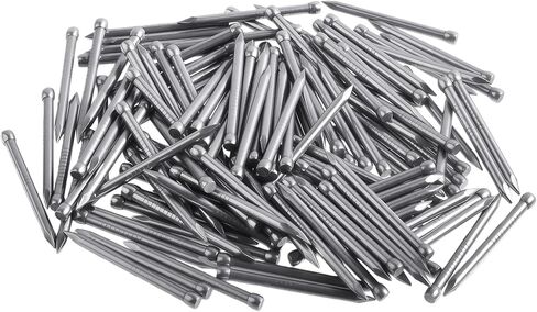 100 Pcs Finishing Nails 28mm 1 1/8 Inches Hand-Drive Hardware Carbon Steel Nail Finish Nails for Woodworking, Indoor Decoration & Home Repair in Saudi Arabia
