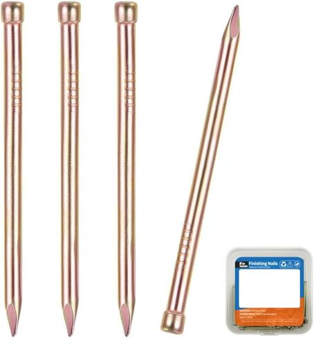 1 Inch Finishing Nails 25mm Hand Drive Hardware Carbon Steel Nail Around 180 Pcs -Natural Colour in Saudi Arabia