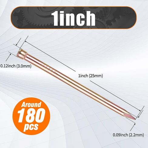 1 Inch Finishing Nails 25mm Hand Drive Hardware Carbon Steel Nail Around 180 Pcs -Natural Colour in Saudi Arabia