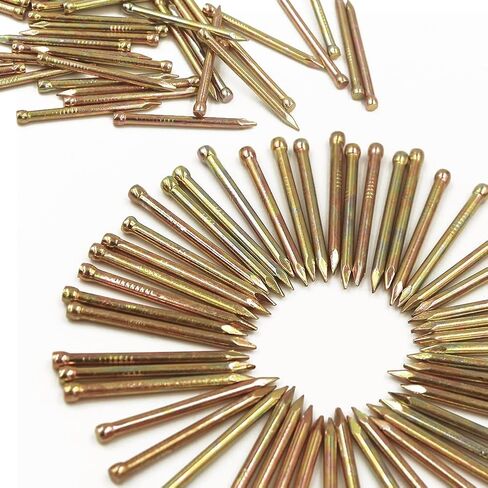 1 Inch Finishing Nails 25mm Hand Drive Hardware Carbon Steel Nail Around 180 Pcs -Natural Colour in Saudi Arabia