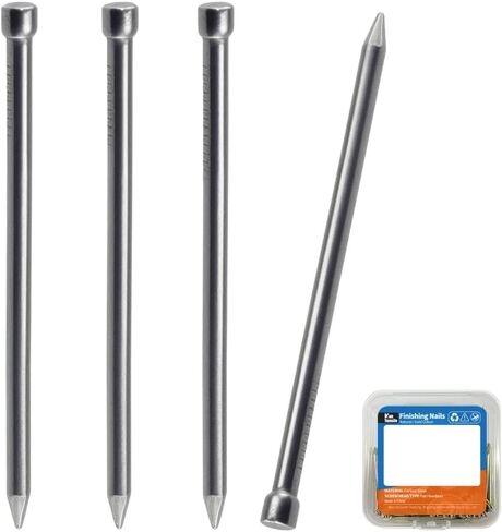 1 Inch Finishing Nails 25mm Hand Drive Hardware Carbon Steel Nail Around 180 Pcs -Natural Colour in Saudi Arabia