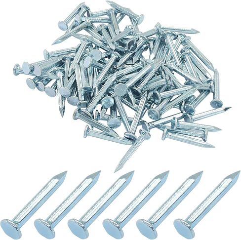 Hordion 100pcs Hardware Nails 0.79 inch, Carbon Steel Cement Nails Masonry Nails for Concrete Brick Woodworking Picture Hanging in Saudi Arabia