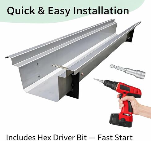 20 قطعة من مسامير المزراب مقاس 8 بوصات مع حلقة معدنية وأظافر مزراب متينة وأظافر مزراب السقف سهلة التركيب، مثبتات مزراب آمنة لتجديد وصيانة المزاريب in Kuwait