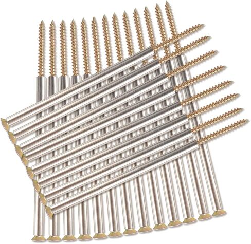 10 Pcs 7'' Gutter Screws with Metal Ferrule Durable Gutter Nails and Roof Gutter Nails Spikes Easy to Install Secure Gutter Fasteners for Renovation and Maintenance of gutters in Saudi Arabia