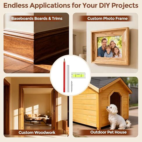 Baseboard Double Headed Nails: For Skirting Wood Trim Drywall - Rust-Resistant - No Drill - No Marks Includes 300 PCS Seamless Installation - 1 pair of hands 2 actions done in 3 seconds. in Kuwait