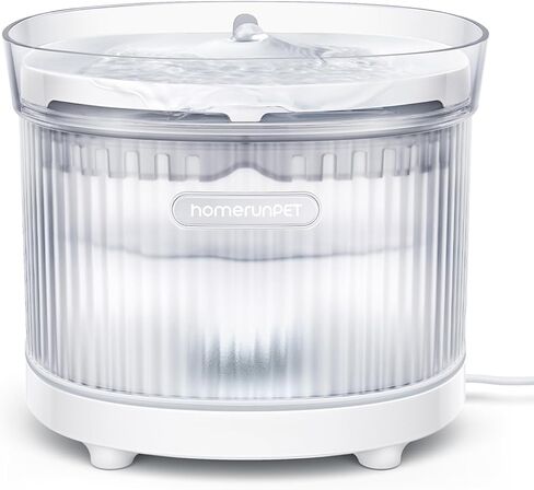 HomeRunPet Wireless Pump Cat Water Fountain - Detachable Design for Easy Cleaning, Multi-Cat Water Dispenser with Chew-Proof Base in Saudi Arabia