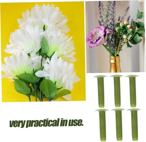 VILLFUL 2 مجموعات البلاستيك زهرة القطب الأظافر DIY بها بنفسك ترتيب الزهور لوازم الأخضر الأزهار سلك يختار 100 قطعة * 2 in Saudi Arabia