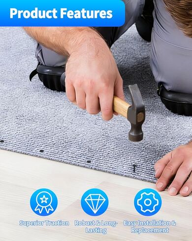 900 قطعة من مسامير سجاد التنجيد، 1 بوصة من مسامير الأثاث السوداء، مسامير تنجيد للأثاث، سلالم خشبية لتعليق الأحذية وتأمين المخططات واللافتات والتقويمات in Kuwait