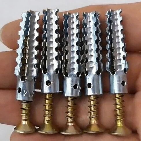 10Sets Anti-Loose Anchors Drilling Plugs Serrated Expansion Screws Nails Fasteners Drilling Bolt Kits in Saudi Arabia