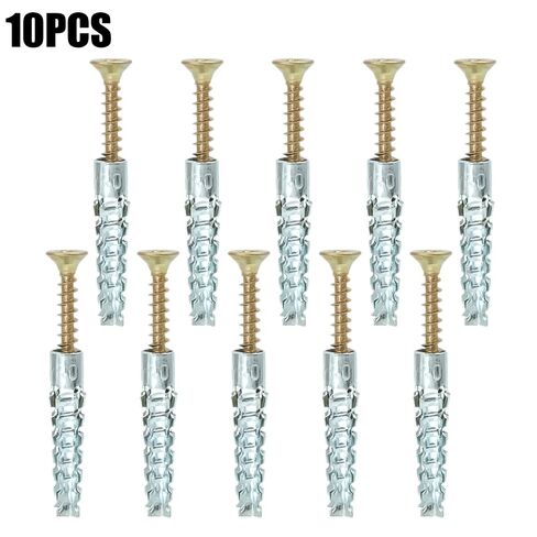 10Sets Anti-Loose Anchors Drilling Plugs Serrated Expansion Screws Nails Fasteners Drilling Bolt Kits in Saudi Arabia
