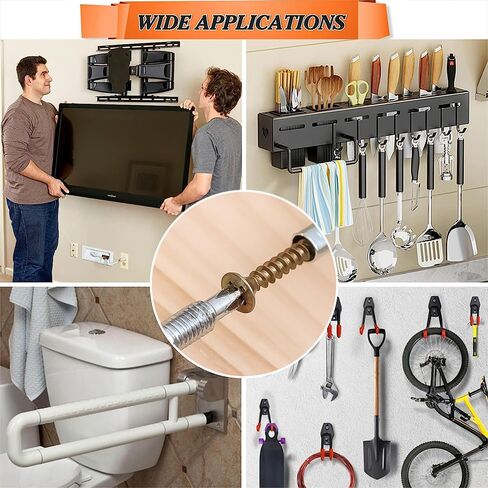 10Sets Anti-Loose Anchors Drilling Plugs Serrated Expansion Screws Nails Fasteners Drilling Bolt Kits in Saudi Arabia