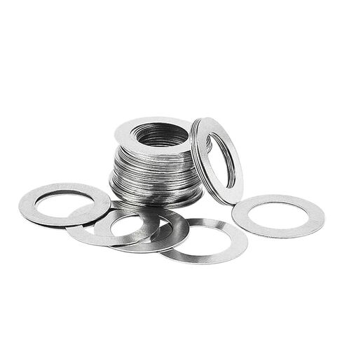 10-50Pcs M3 /4/5 /6 -/40 DIN988 304 Stainless Steel Adjusting Ultrathin Precision Shim Gasket Thin Flat Wafer Washer(M5x9xThick 50pcs,0.1mm Thick) in Saudi Arabia
