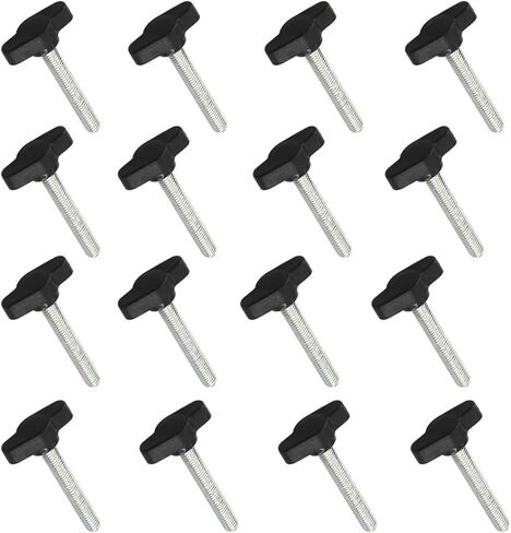 12Pcs M6x45 Clamping Handle Screw Knobs T Knob Screw T-Shaped Knob Adjust Tightening Bolt in Kuwait