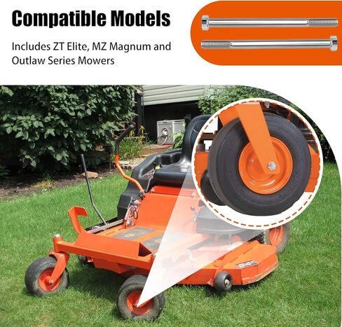 018-0004-00 مسمار لولبي سداسي الرأس، لـ Bad Boy 1/2-13 × 7 مسمار عجلة، مسمار تثبيت عجلة عالي القوة مضاد للصدأ - قطعتان﻿ in Kuwait