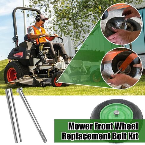 025-0008-00 & 018-0004-00 البطانات ذات العجلات الأمامية لجزازة العشب، متوافقة مع سلسلة Bad Boy MZ Magnum Rambler وScag Cheetah in Kuwait