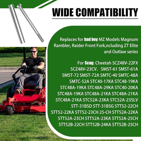 025-0008-00 & 018-0004-00 البطانات ذات العجلات الأمامية لجزازة العشب، متوافقة مع سلسلة Bad Boy MZ Magnum Rambler وScag Cheetah in Kuwait